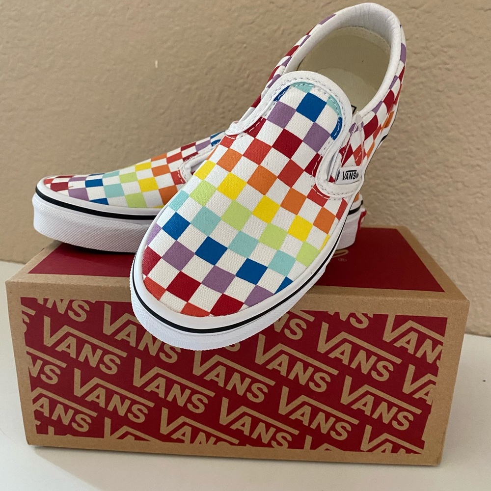 Vans classic slip on shoes kid size 13
